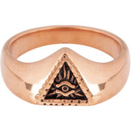 R678 Eye Triangle Rose Gold Steel