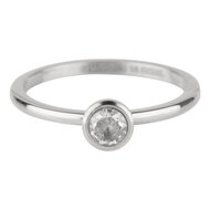 Charmin&#039;s Ring Birthstone April Witte Kristal Staal Iconic R488.