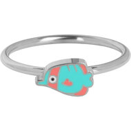 KIDZ Kinderring Staal met Clownvisje KR216 &ndash; Speels en Vrolijk