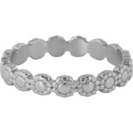 Bague Charmin Vintage rondes cisel&eacute;e Acier R1248