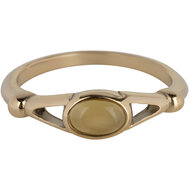 Charmin&rsquo;s Charmin&rsquo;s Ovale Elegante Rookkwarts Ring Goud R1162