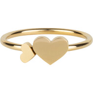 Charmin&rsquo;s Valentijn Love You and Me Heart Goldplated R1293