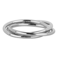 Charmin's Trinity Rolling Anxiety Fidget Ring Staal  Smal R1643