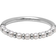 R1667 Anxiety Palm Small Staal &amp; Parel Ring