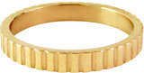  Ring R320 Gold 'Serrated' _