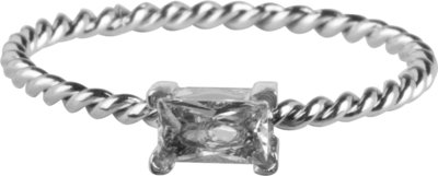 R767 Twisted Queen Crystal Shiny Steel
