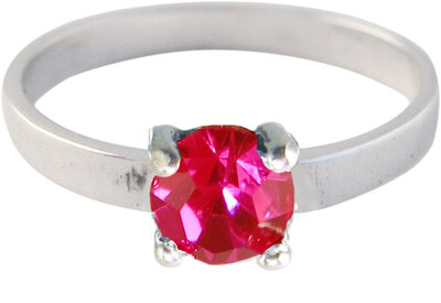 Ring KR30 'Princess Diamond' Ruby