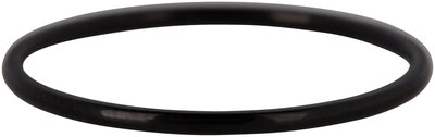 Charmin's Ring Zwart Staal Rond Smal 1MM R372