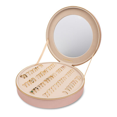 5553 Charmin's Round Jewel Box Mirror Display