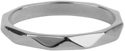 Charmin's Gehoekte Basis Ring 2,5mm Steel R607