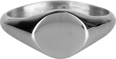 Charmin's UNI Men's Signet Ring Oval Steel R966