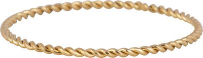 Charmin's goldfarbener gedrehter Ring aus Stahl 0,75 mm R1437