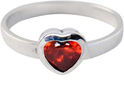 Ring KR12 'Crystal Love' Red