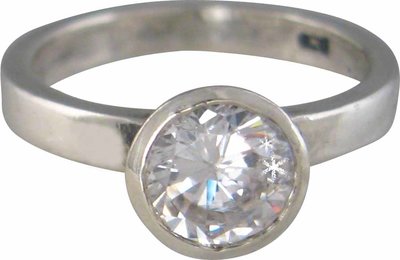 Ring XL02 White 'Round Diamond'