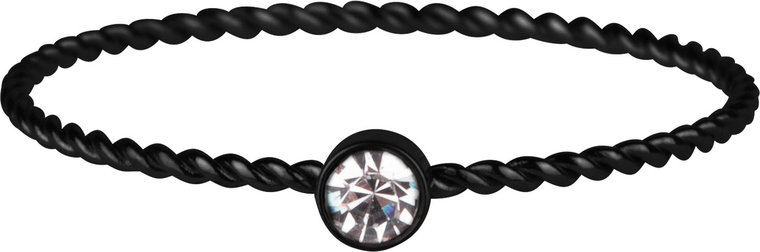 R947 Shine Bright Twisted Black and white crystal