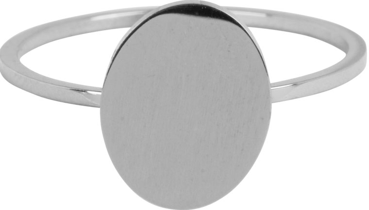 R714 Modern Oval Shiny Steel