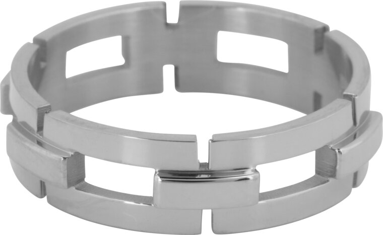 Charmin's Link Ring Steel Wide R1240