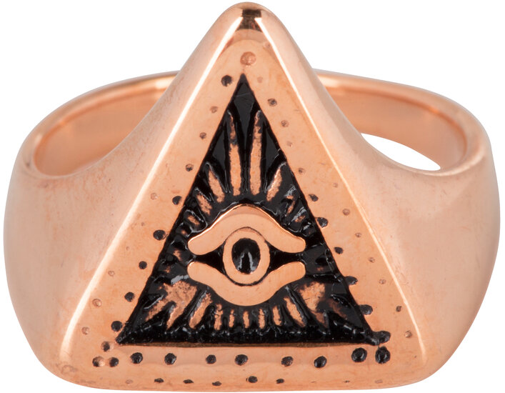 R773 Big Eye Triangle Rose Gold Steel