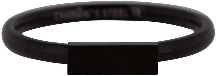 Ring R422 Black 'Retangle'