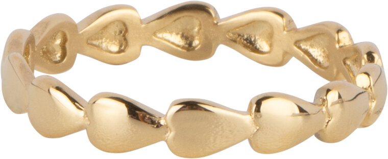 Bague Charmin's Gold Colored Hearts Acier R1650 – Modern Love