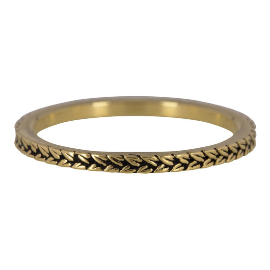 RING R448 GOLD 'STEEL BRAIDS'
