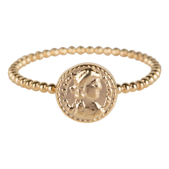 R625 Gold Steel Roman Coin 