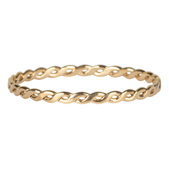 R775 Curvy Smal Chain Goldplated Steel