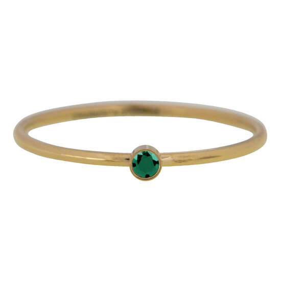 KR96/ 790  Shine Bright Emerald Shiny Gold