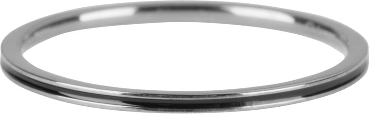 R698 Petite Shiny Steel Black Enamel