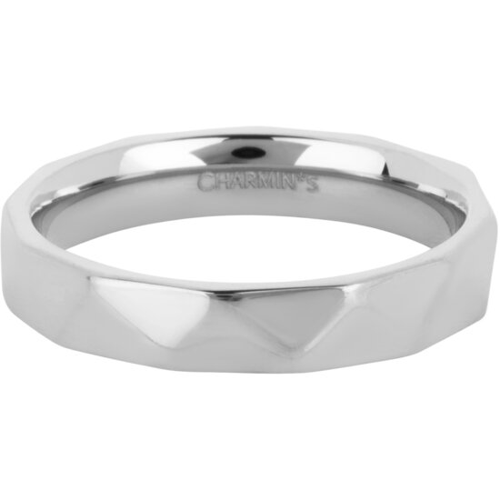 Charmin's Gehoekte Basis Ring 4mm Steel R1543