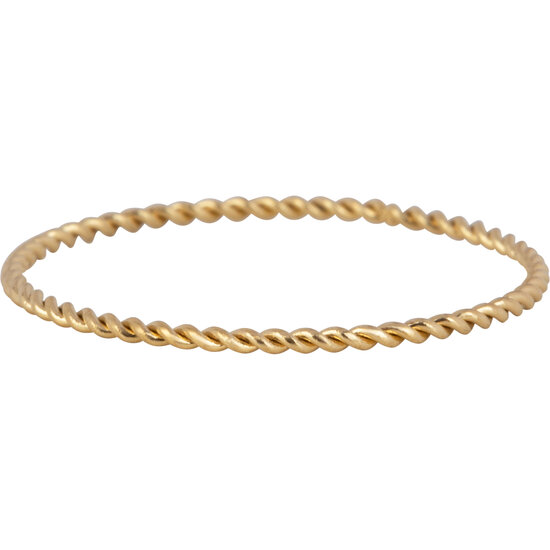 Charmin's Gold-colored Twisted Ring Steel 0.75mm R1437