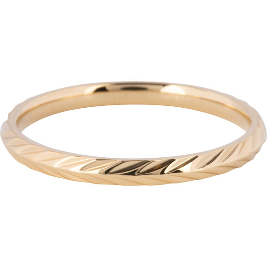 Charmin's Ring Leaves Shiny Gold R1243