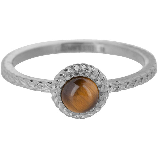 Charmin's ring R1080 Iconic Vintage Tigereye Stone Steel