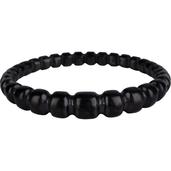 Charmin’s statement ring R1060 Balletjes Tabs Lopend Black