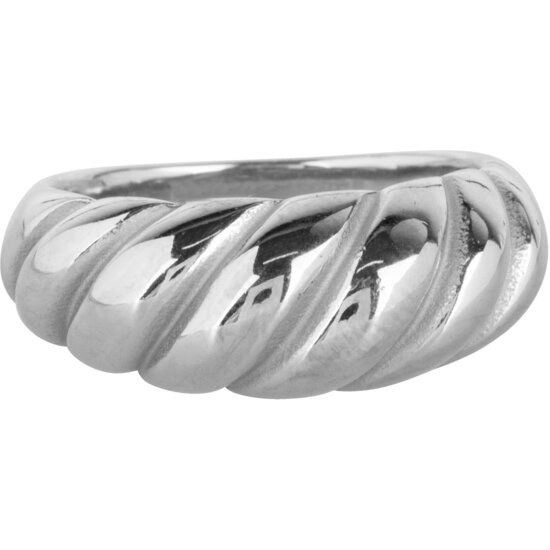 R995 Chubby Croissant Ring Steel 