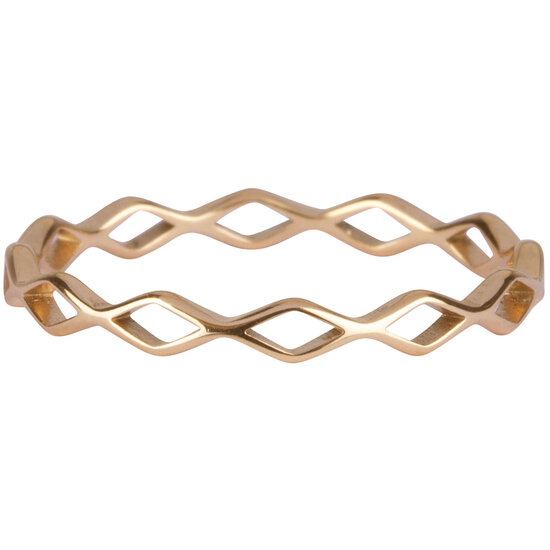 Charmin’s goudkleurige stapelring R905 Ace Chain Goldplated