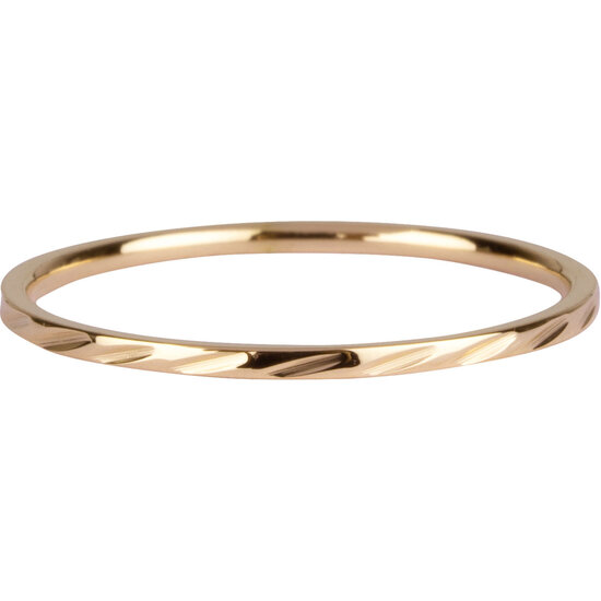 Charmin’s basisring R891 Dwars Gestreept Goldplated
