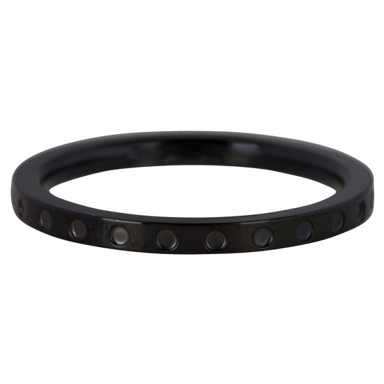 Charmin’s ring R871 Round And Round Dots black