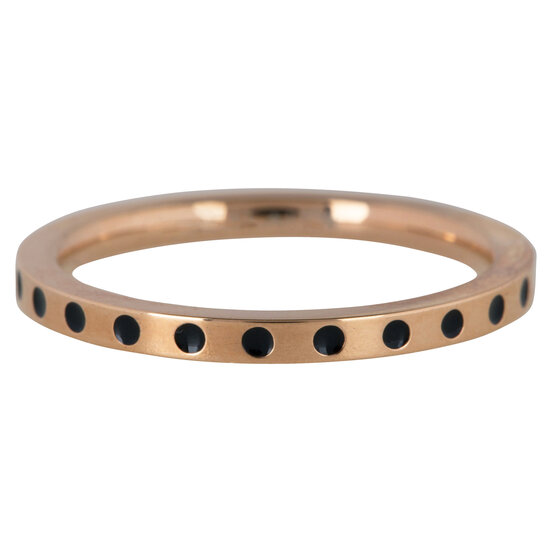 Charmin’s ring R870 Round And Round Dots rosegold