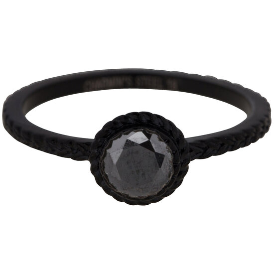 809 charmin's ring steel shiny iconic vintage black