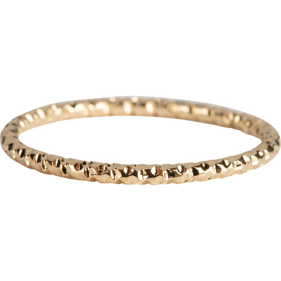 Charmin’s goudkleurige stapelring R799 Hooked On You goldplated staal