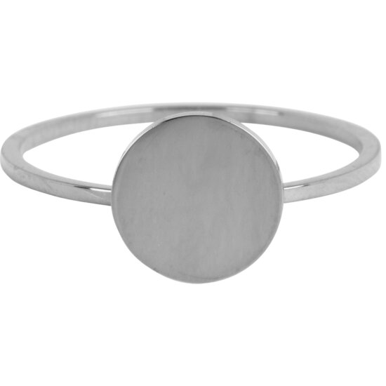 Charmin’s basisring R716 Minimalist Round Shiny Steel