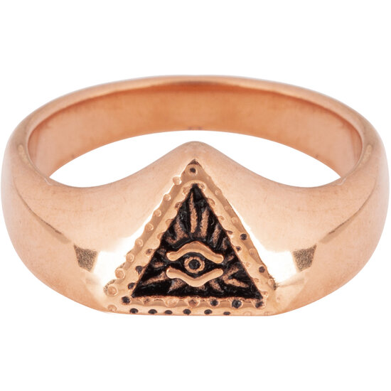 R678 Eye Triangle Rose Gold Steel