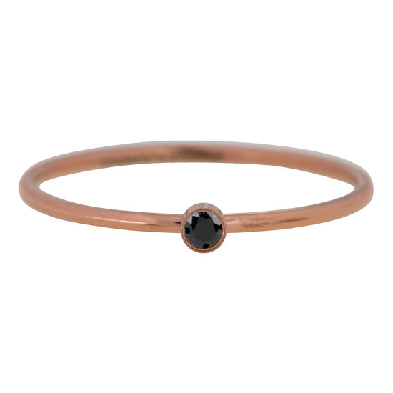 R494 Shine Bright 2.0 Rose Steel with black crystal