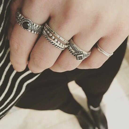 RING R439 STEEL 'SHINY BASICALLY'