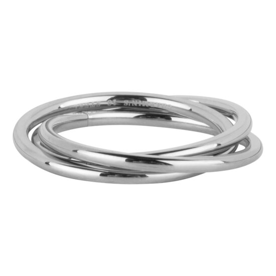 Charmin's Trinity Rolling Anxiety Fidget Ring Acier Petit R1643