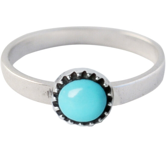Ring KR08 'Natural Stone' Turkoys