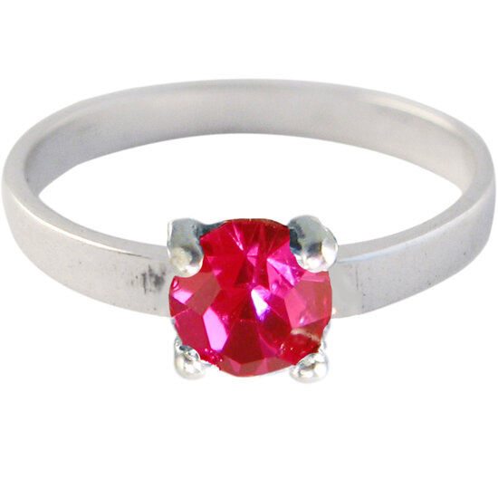 Ring KR30 'Princess Diamond' Ruby