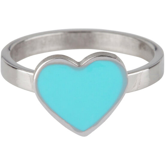 KR74 Heart Turquoise Shiny Steel