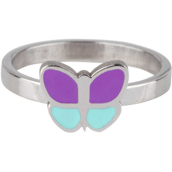 KR79 Butterfly Purple Blue Shiny Steel